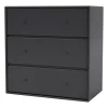 Commode CARRY 3 tiroirs, Anthracite