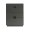 Commode Frame High, taupe, cuir black