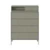 Commode Keep, fennel 144, pieds chromés