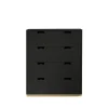 Commode Snö A, char grey, support en bouleau