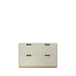 Commode Snö A2, dark sand, support en bouleau