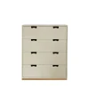 Commode Snö A, dark sand, support en chêne