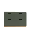 Commode Snö A2, green khaki, support en chêne