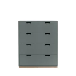 Commode Snö A, storm grey, support en bouleau