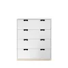 Commode Snö A, white, support en bouleau