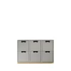 Commode Snö B2, light grey, support en bouleau