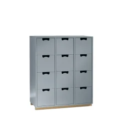 Commode Snö B, nordic blue, support en bouleau