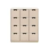 Commode Snö B, rose, support en bouleau