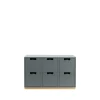 Commode Snö B2, storm grey, support en bouleau