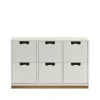 Commode Snö B2, white, support en chêne