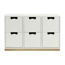 Commode Snö B2, white, support en bouleau