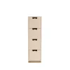 Commode Snö J4, rose, base en chêne