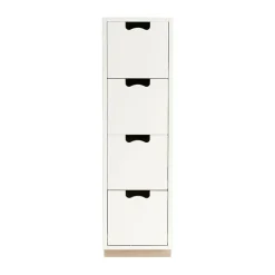 Commode Snö J4, white, base en bouleau
