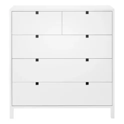 Commode Square 2+3 tiroirs, Blanc