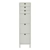 Commode Square mince 6 tiroirs, Sable