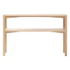 Console Anton 35x125 cm, Chêne pigmenté blanc