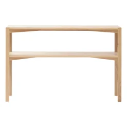 Console Anton 35x125 cm, Chêne pigmenté blanc