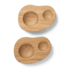 Coquetier Cairn Lot de 2, Oak