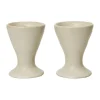 Coquetier Flow Lot de 2, Off-white speckle