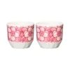 Coquetier Huvila Lot de 2, Rose-blanc