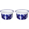 Coquetier Mon Amie Lot de 2, Blanc-bleu
