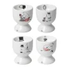 Coquetier Moomin joy 4 pièces, Blanc-multi