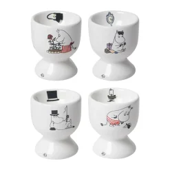 Coquetier Moomin joy 4 pièces, Blanc-multi