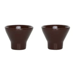 Coquetier Yuka lot de 2, Dark Terracotta