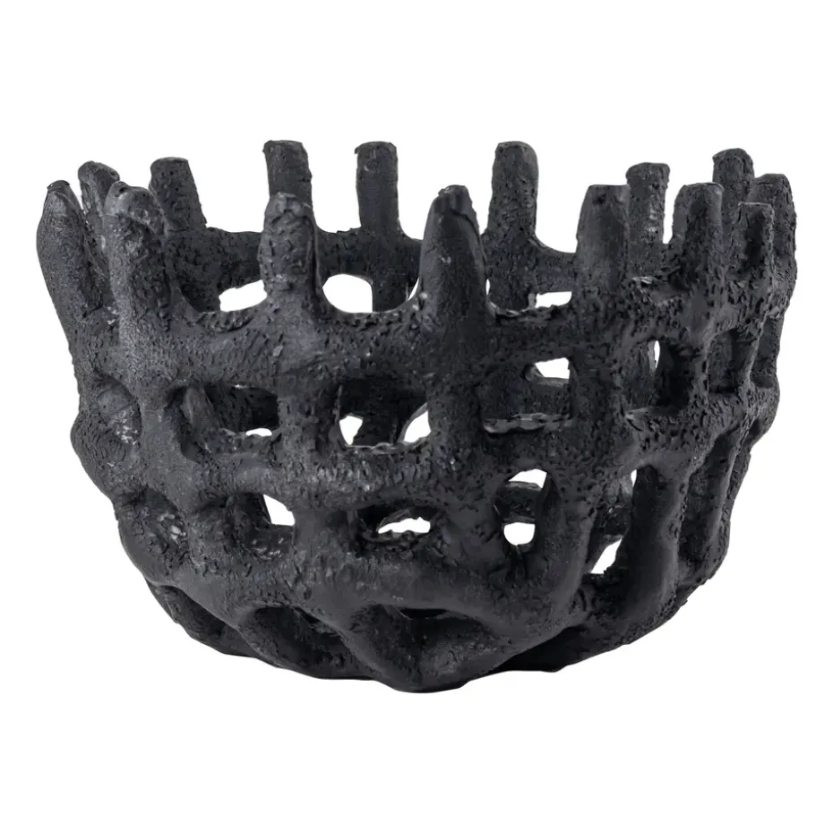 Corbeille tressée Art Piece, Black