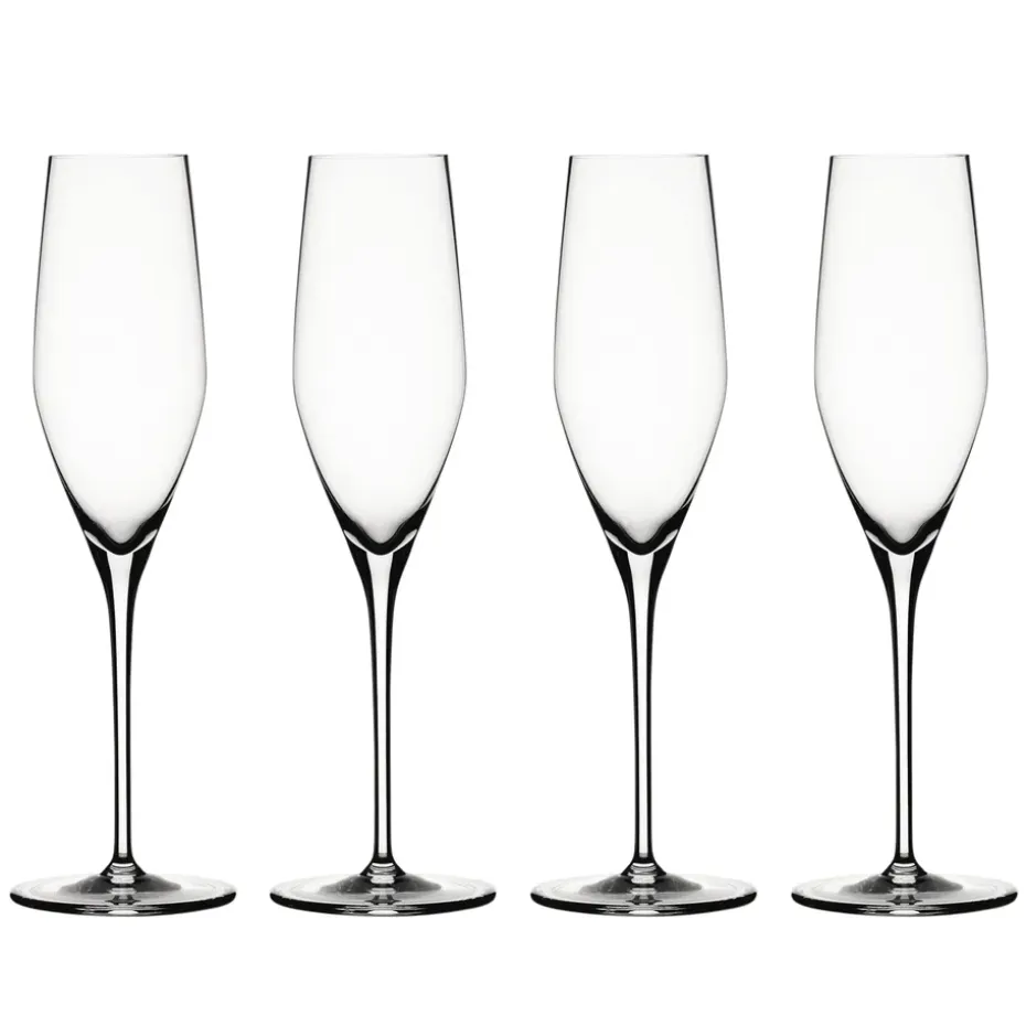 Coupe à champagne Authentis 19 cl lot de 4, transparent
