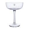 Coupe à champagne Ernst en verre bullé 20 cl lot de 2, Clair