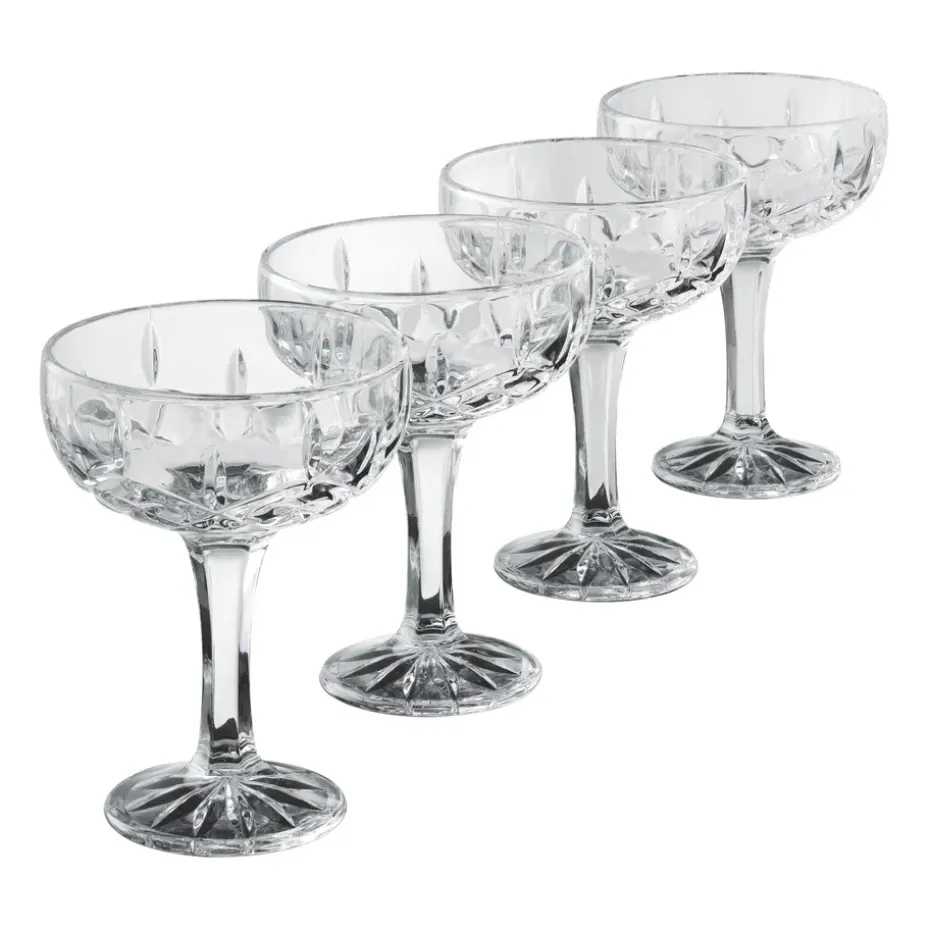 Coupe à champagne Harvey 25 cl Lot de 4, Transparent