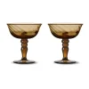 Coupe à champagne italienne Opacity 15 cl lot de 2, Brun
