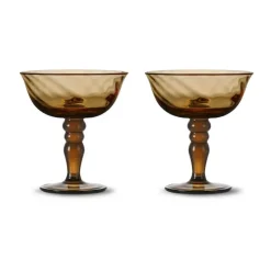 Coupe à champagne italienne Opacity 15 cl lot de 2, Brun