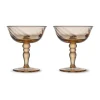 Coupe à champagne italienne Opacity 15 cl lot de 2, Pêche