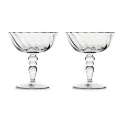 Coupe à champagne italienne Opacity 15 cl lot de 2, Clair