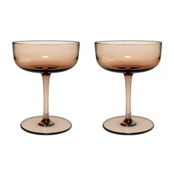 Coupe à champagne Like 10 cl, lot de 2, Clay