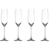 Coupe à champagne Salute 21 cl lot de 4, transparent