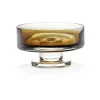 Coupe basse sur pied Zuma M Ø13,6 cm, Ambre