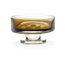 Coupe basse sur pied Zuma M Ø13,6 cm, Ambre