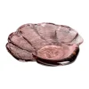 Coupelle en verre d'art coquillage 30x33 cm, Rose