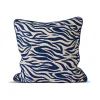 Coussin Anima M 50x50 cm, Zebra-bleu
