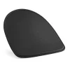 Coussin de chaise en cuir Lilla Åland/Miss Holly, Noir