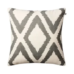 Coussin Diamond, grey/offwhite, 50x50 cm