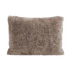 Coussin en peau de mouton Shepherd Lina 40 x 30 cm, pierre