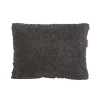 Coussin en peau de mouton Shepherd Lina 40 x 30 cm, gris asphalte