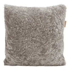 Coussin en peau de mouton Shepherd Lina 40 x 40 cm, pierre