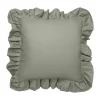 Coussin Garden Glory Outdoor avec volants 45x45 cm, Vert