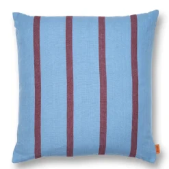 Coussin Grand 50x50 cm, Faded blue-burgundy