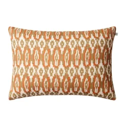 Coussin Ikat Delhi Outdoor 40x60cm, Beige-aprikosorange